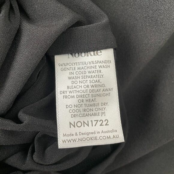 Nookie Revolve Phoenix Off The Shoulder Sweetheart Neckline Midi Dress Black XS - Picture 8 of 10